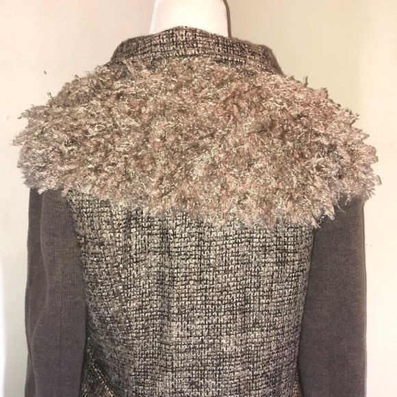 “FARINELLI ” Fibre Art and Brown Tweed Coat . - Picture 8 of 15
